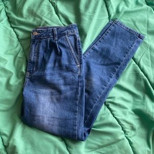 Redial Paris High Waisted Straight Leg Jeans